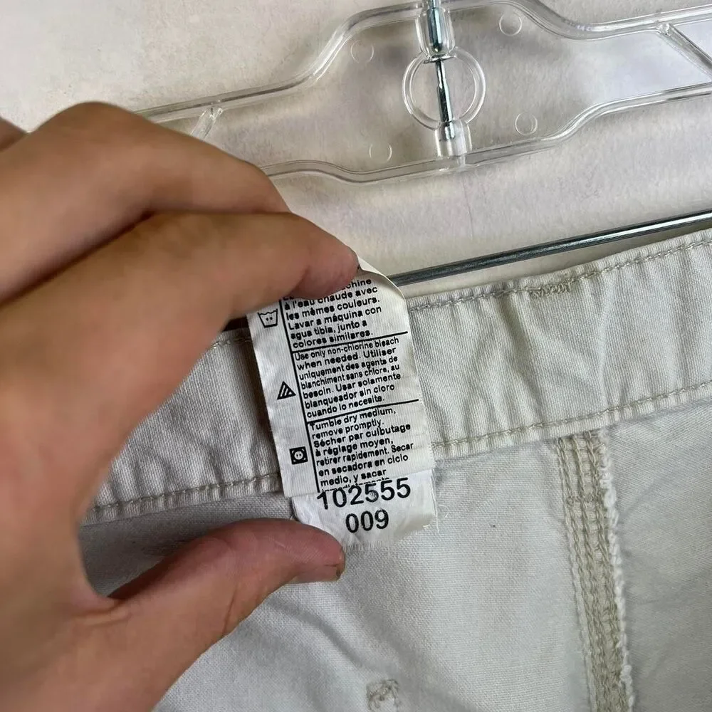 Carhartt B144 Put Carpent White Cargo Shorts  Size 30